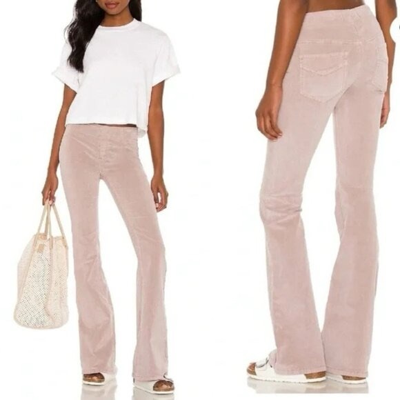 Free People FP Penny Flare Pink Corduroy Pants Size 26 Festival‎ Hippie We The - Picture 1 of 6